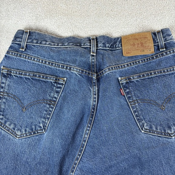 Levi's Other - VINTAGE Levis Jeans Mens 36x34 Blue Denim 550 Relaxed Fit Tapered Leg Red Tab